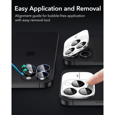 Esr Iphone 16 Pro/16 Pro Max Camera Lens Protector - Black Edge